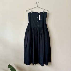 black crane lantan skirt in black / m / $245